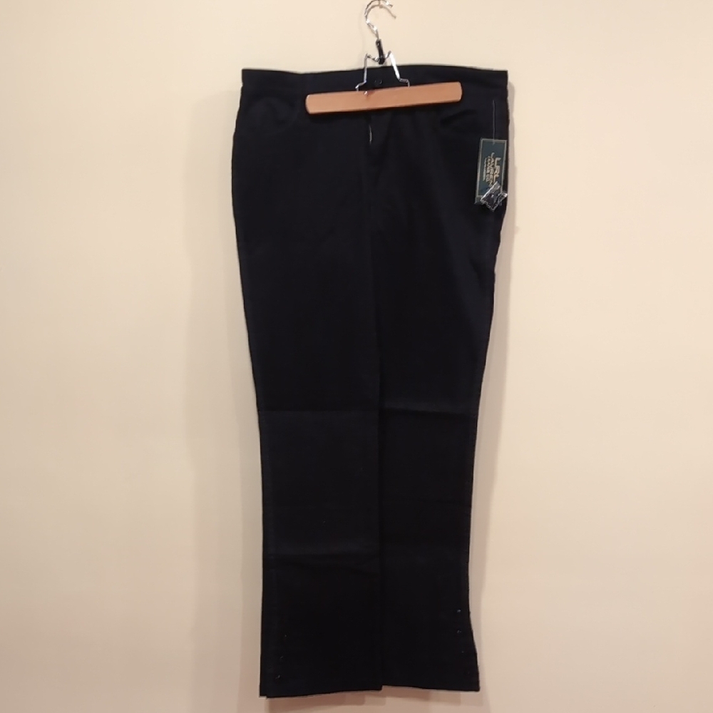 Black Straight-Leg Pants